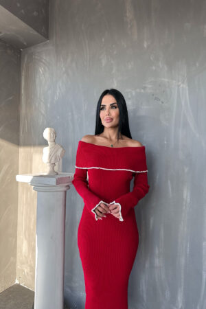 MADONNA YAKA TİRİKO ELBİSE STANDART BEDEN /S/M/L/XL) UYUMLUDUR