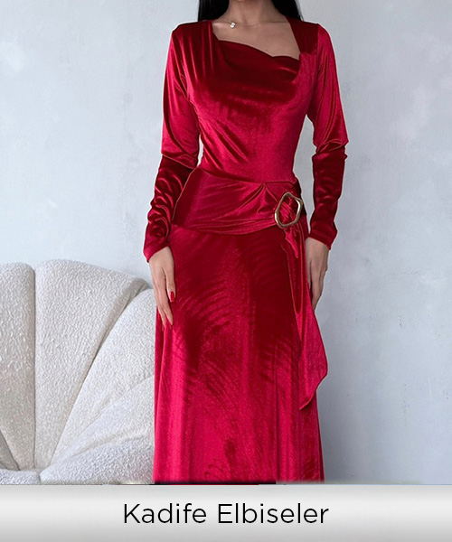 Kadife Elbise