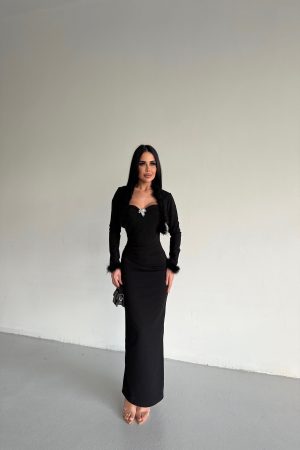 KÜRK CEKETLİ TASARIM TAKIM ELBİSE