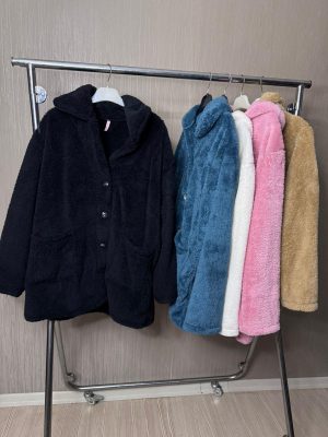 DÜĞME DETAYLI PELUŞ CEKET SANDART BEDEN (S/M/L/XL) UYUMLUDUR