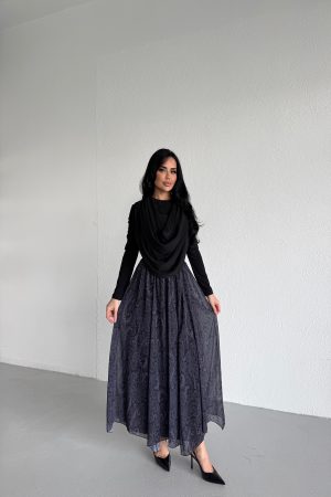 DEGAJE YAKA ETEK BLUZ TAKIM