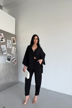 TEK DÜĞME DETAYLI İKİLİ TAKIM ELBİSE