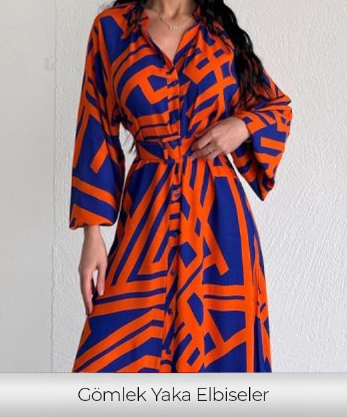 Gömlek Yaka Elbise