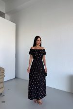 MADONNA YAKA BELDEN GİPELİ ELBİSE STANDART BEDEN (S/M/L/XL) UYUMLUDUR