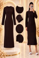FİTİLİ ELMAS TRİKO ELBİSE STANDART BEDEN S/M/L/XL UYUMLUDUR