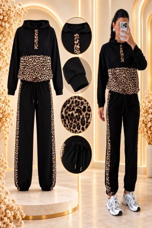 LEOPAR DESENLİ EŞOFMAN TAKIMI